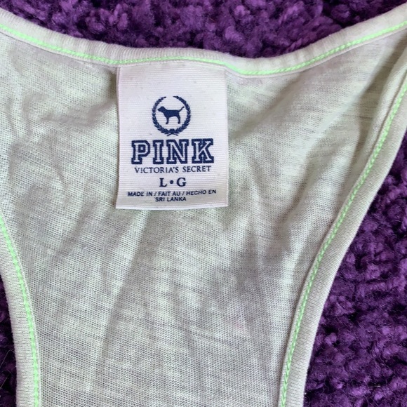 Light Green Pink Tank Top - Picture 2 of 4